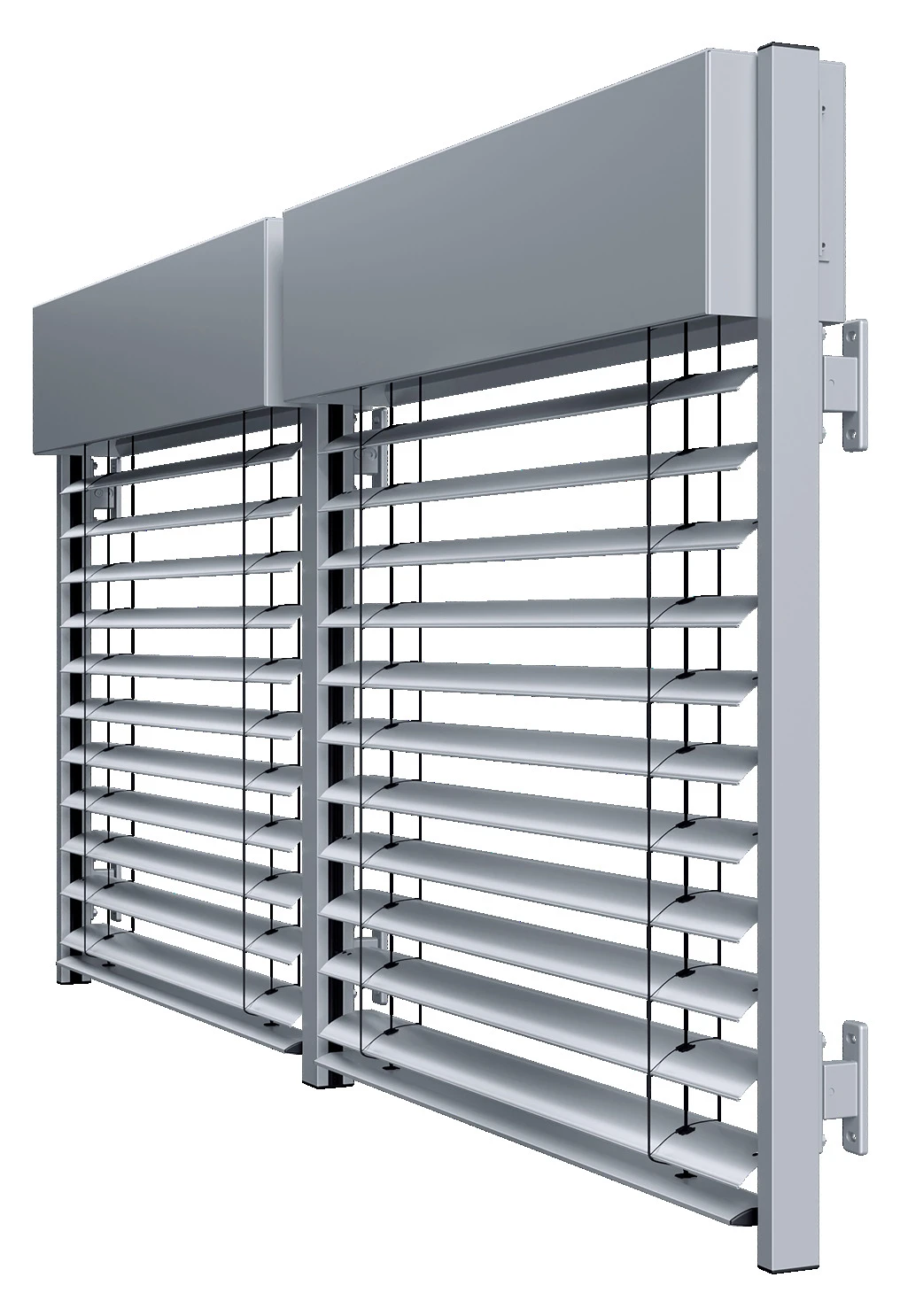 Moderne Außenjalousie aus Aluminium